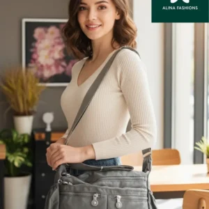 Medium Size Dark Grey Sling Bag