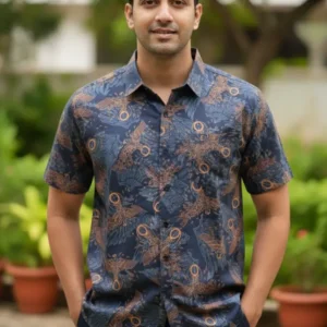 Floral Shirt Satin Blend