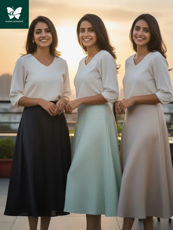 Chiang Mai Nomad Stretch Linen Skirt