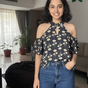 Bangkok Bohemian Flutter-Sleeve Top