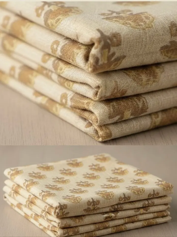 Handcrafted Resist-Dyed Ajrakh kurti material - Image 2