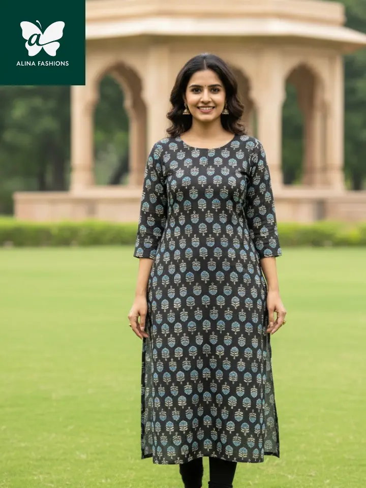 Handcrafted Resist-Dyed Ajrakh Textile