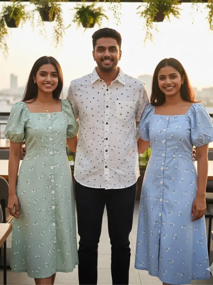 Blooming Petals Cotton Frock - Image 2