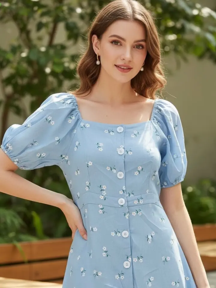 Garden Whimsy Cotton Frock