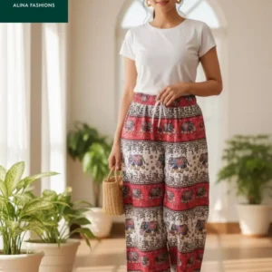Boho Elephant Cotton Harem Pants