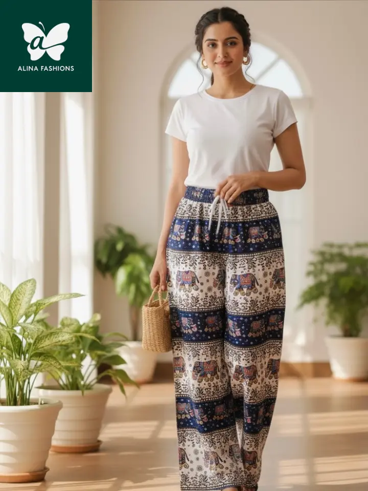 Urban Comfort Elephant Print Pants