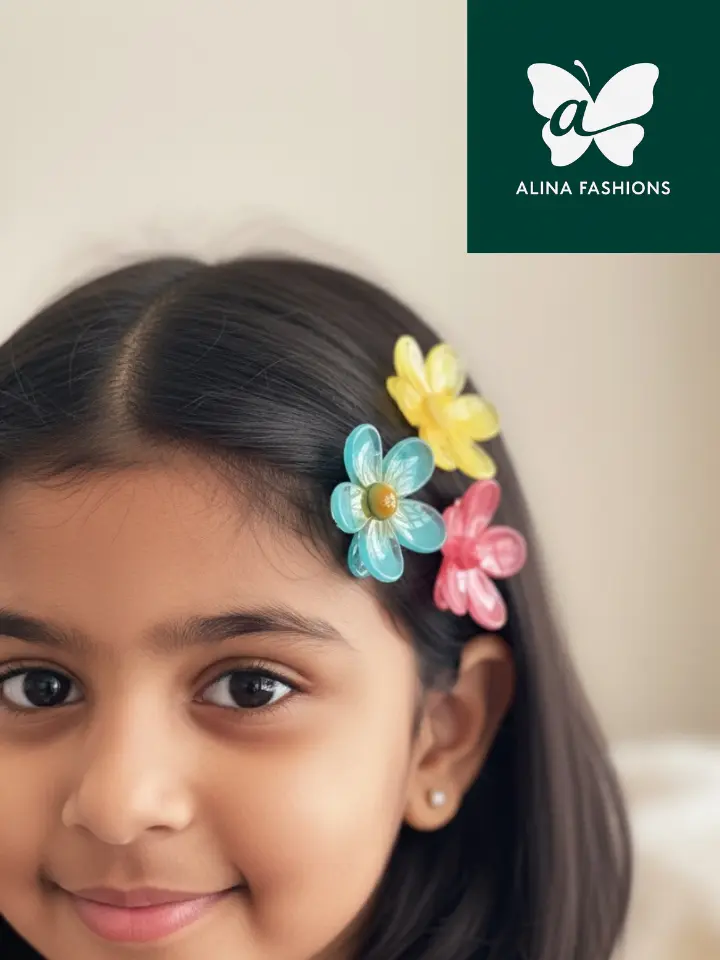 Cute Pastel Mini Flower Hair Claw Clips for Girls