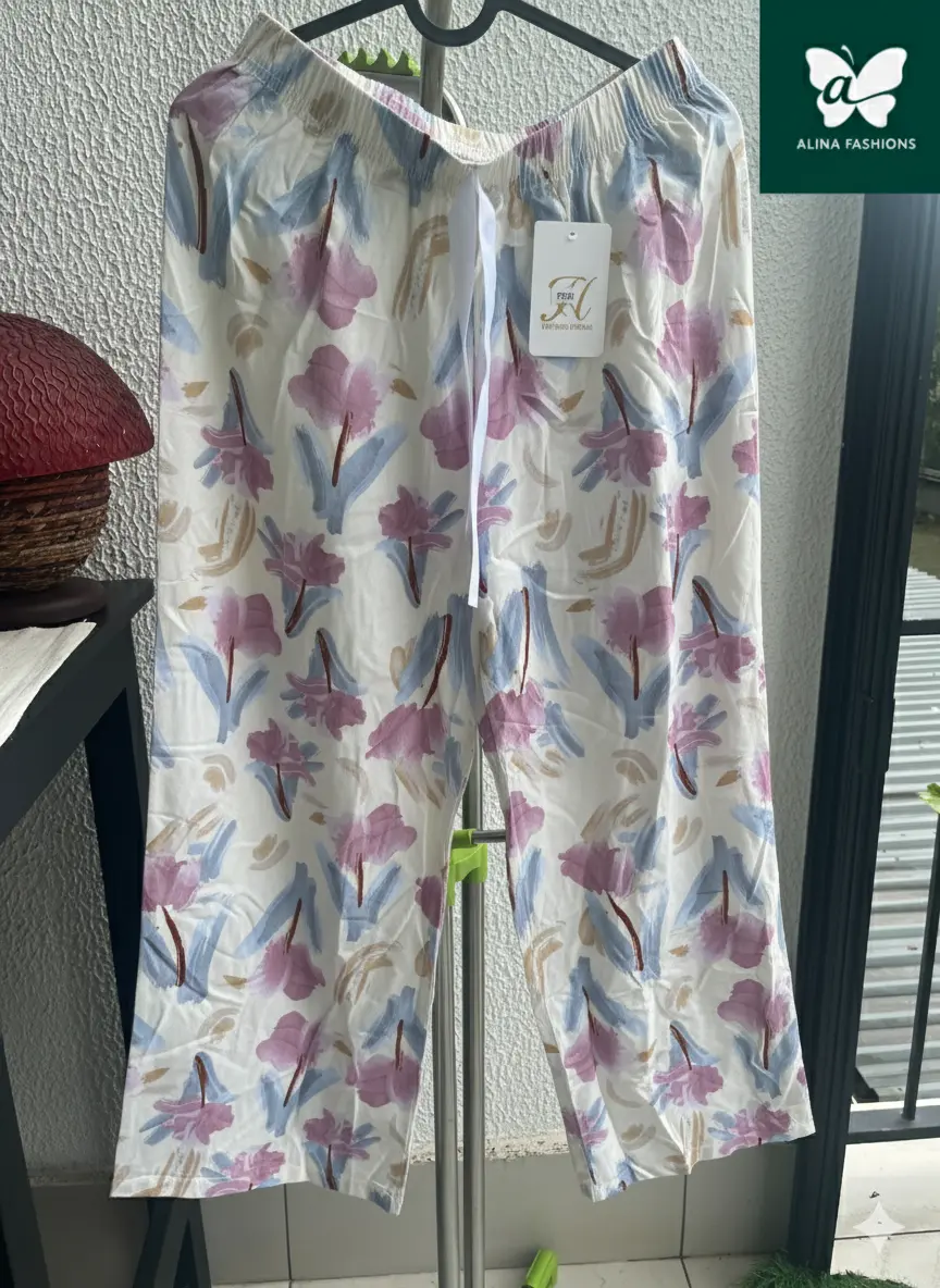 Effortlessly Chic Floral Lounge Pants - Image 2