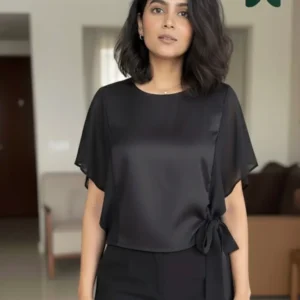 Tie-Side Kimono Blouse