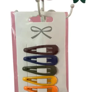 Color Snap Hair Clips (Set of 6)