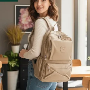 Mindesa Bangkok Style Lightweight Backpack in Tan