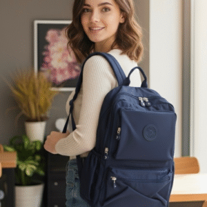 Mindesa Multi-Pocket Lightweight Backpack (Black)